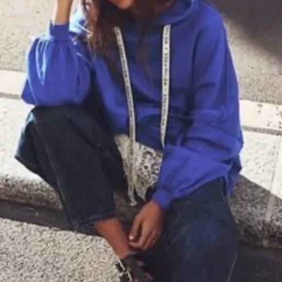 NWT We The Free We Hoodie Dazzling Blue - Picture 3 of 9